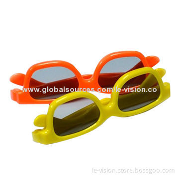 Le-Vision Company Designed Children's 3D Video Glasses with PC FrameNew